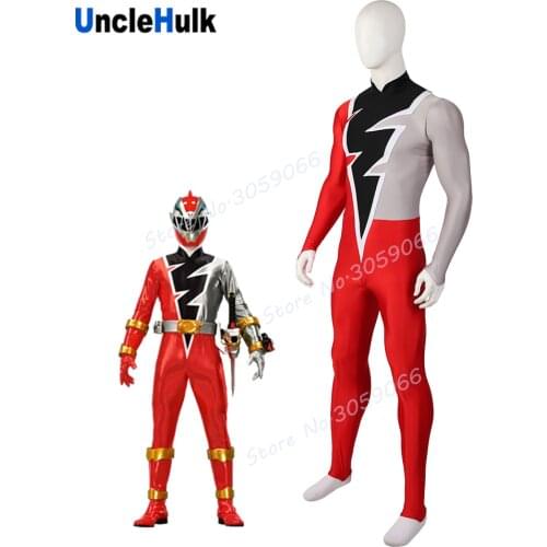 Kishiryu Sentai Ryusoulger Red Solider Koh Spandex Cosplay Costume | UncleHulk