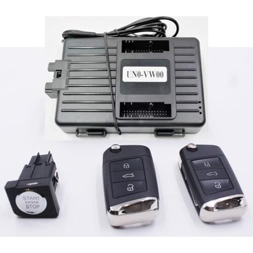 For Volkswagen Passat 2016-2018 Car add push button Start stop Remote key start stop keyless go system+mobilephone APP Control