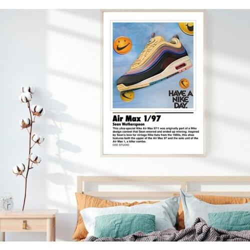 Fashion Trends Air Sneaker Vintage Poster Canvas Painting Gift For Boyfriend Sports Shoes Art Print Wall Picture Boys Room Decor