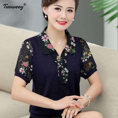 Fashion Woman Blouses 2020 floral Chiffon Blouse Shirt short Sleeve Women Shirts Office Blouse Womens Tops And Blouses