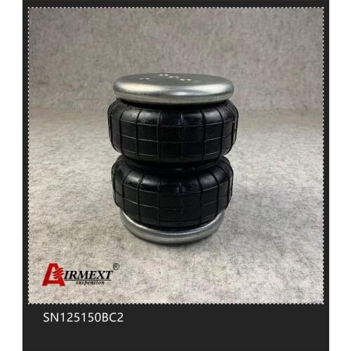 New SN125150BC2 /Dia.125mm rear air suspension airspring Double convolute rubber shock absorber/pneumatic parts/air suspension