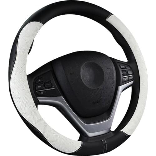 Car Steering Wheel Cover Steering for 38cm/15 Inch Automotive Steering Wheel Leather Car Interior Protection Accessories