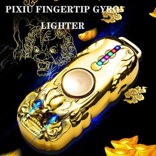 Creative Gyro Lighter Rechargeable USB Electric Lighters Cute Gadgets Tungsten Wire Replaceable Smoking Accessories Dropshipping