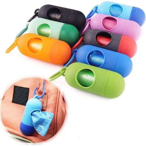 Plastic Garbage Bags Disposable Dog Cat Pet Poop Bag Set Portable Storage Box Clean Up Holder Carrier Waste Bag Organizer