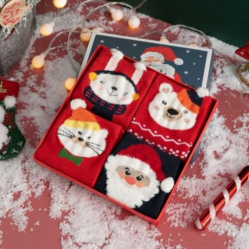 Hristmas stocking gift box Merry Christmas socks For Home Xmas Casual Christma Decor 2021 Navidad Gift