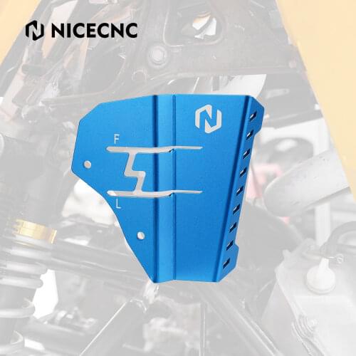 NICECNC Engine Expansion Tank Guard Protector Cover For Yamaha Raptor 700 2006-2011 2013-2020 700R 2012 2016-2020 Black Blue