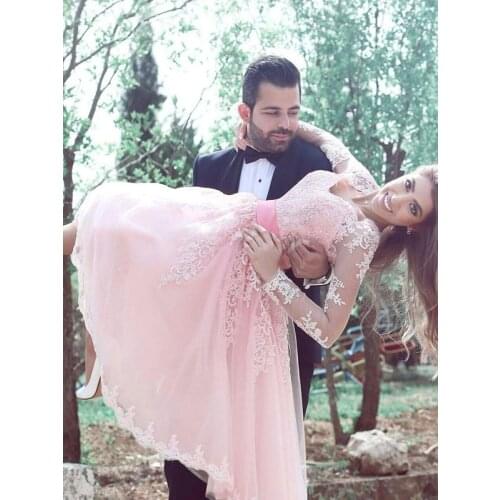 Pink Homecoming Dresses A-Line V-Neck Knee Length Tulle Short Party Gowns With Applique Sashes