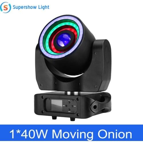 Stage Light Moving Head Lighting 1*40W RGBW 4in1 +76*0.2W SMD-RGB Moving Onion for Disco Event Bar Party Decoration