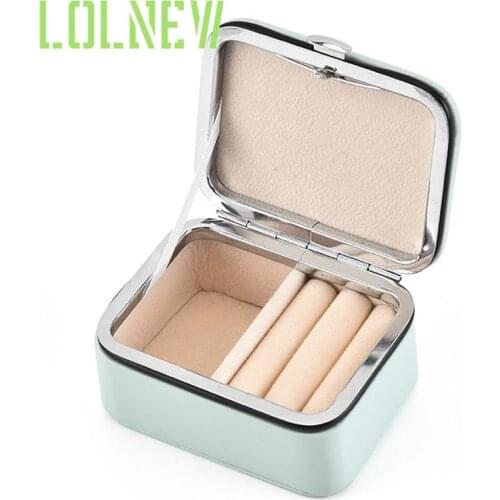 Jewelry Organizer Display Travel Jewelry Case Boxes Portable Jewelry Box PU Leather Grids Storage Necklace Earrings Box