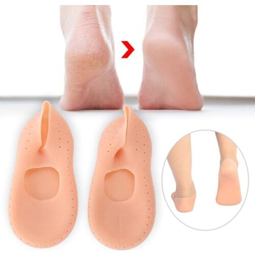 Silicone Foot Chapped Care Tool Moisturizing Gel Heel Socks Protector 1 Pair