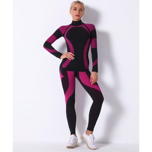 Outdoor Hiking Sports Bra Fitness Clothing Leggings Female Gym Running Sportwear Seamless Women Yoga Set Long Sleeve Yoga Shirt