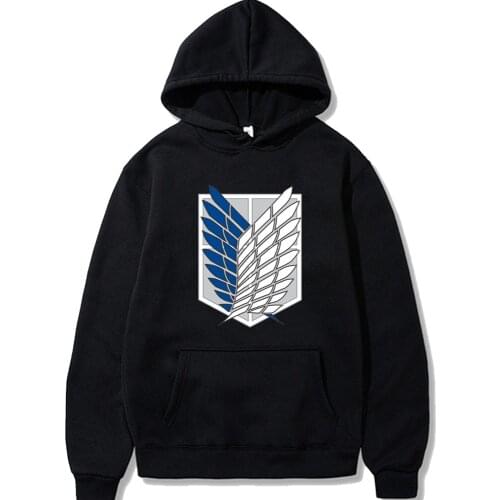 Attack on Titan Hoodie Anime Elements Pullovers Tops Winter Comfortable Unisex Clothes