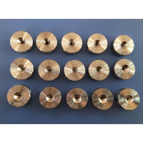 Tungsten steel wire eye drawing die pull wire jewelry tools drawplates shape round 0.26-0.7mm