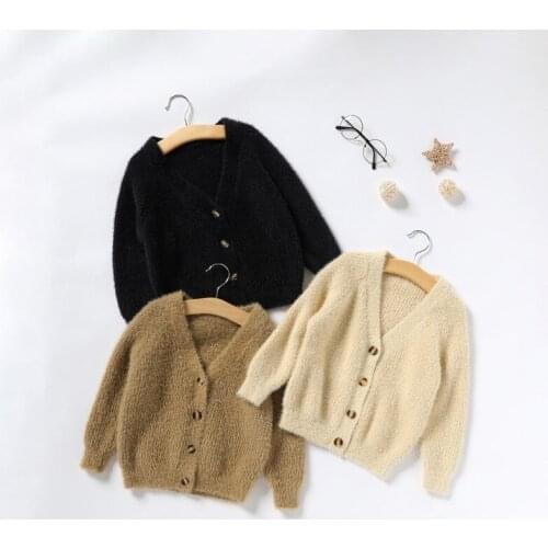 2 3 4 5 6 7 Years Kids Sweaters Autumn Winter Casual Knitted Sweaters for Boys Toddler Girls Clothing Cardigan Children Jackets