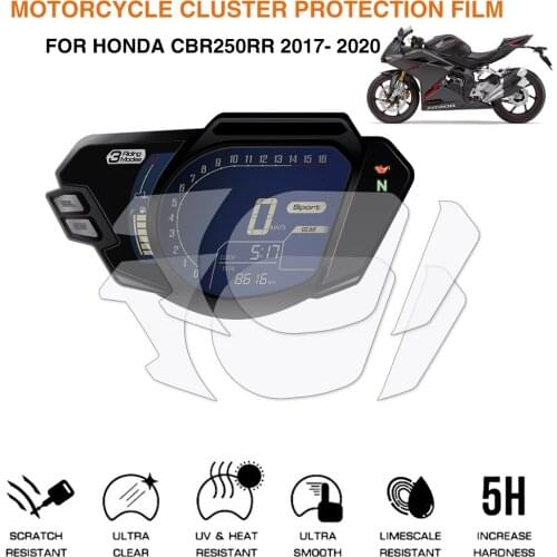 Motorcycle Cluster Scratch Protection Film Dashboard Instrument Speedometer Screen Sticker For Honda CBR 250 RR 2017- 2020