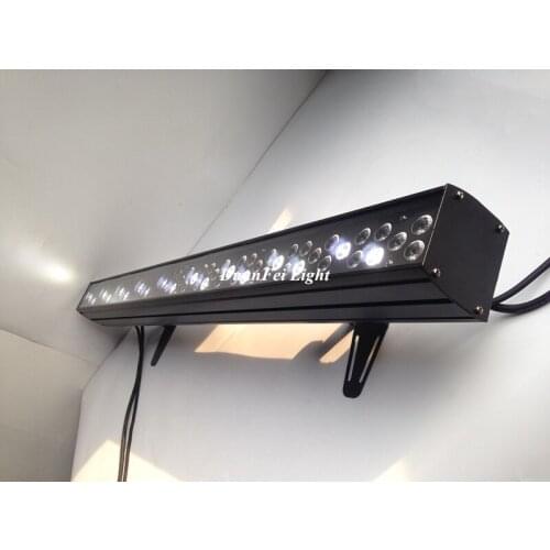 20 pieces 72pcs 3watt wall lights dmx controller indoor led wall washer bar light rgbw color washer lightings