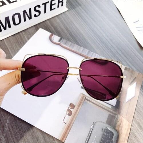 2020 Classic round gradient womens sunglasses luxury brand womens sunglasses vintage fashion red purple shades UV Women NX