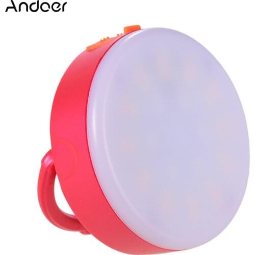 Andoer LY-02 Mini RGB LED Fill Light Photography Lamp Portable Multi-functional Superbright 3200K-6500K Built-in Battery White
