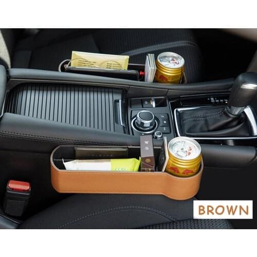 Auto Car Accessories Interior Decoration Car Seat Organizer Crevice Storage Box Gap Filler Holder For Wallet Phone Slit Pocket