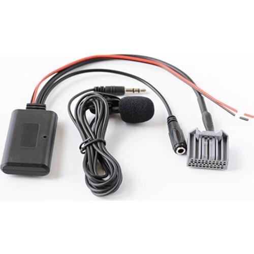 Car AUX Audio Adapter Module Music Adapter Audio Cable + Microphone Wireless for Honda Civic CRV Accord