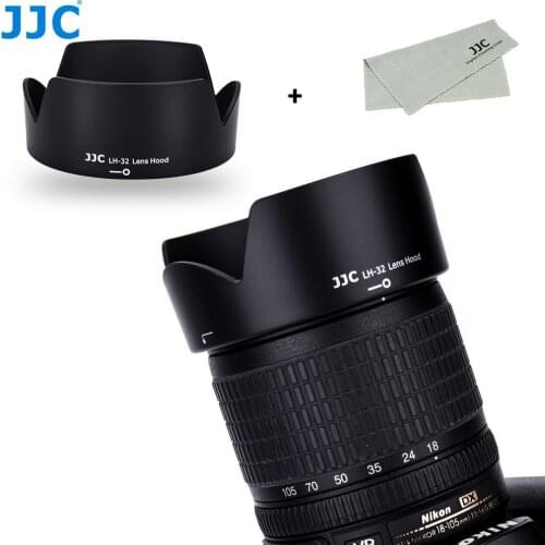 JJC Camera Bayonet Flower Lens Hood For NIKON AF-S DX NIKKOR 18-105mm/18-140mm f/3.5-5.6G ED VR replaces HB-32