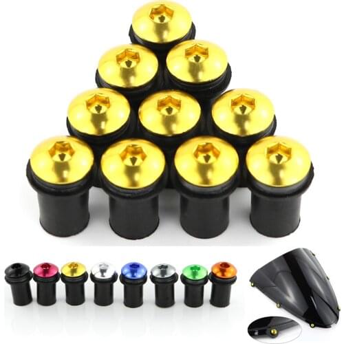 M5 Windshield Windscreen Bolts Screw For Yamaha FZ1 FZS1000 FZ6 Fazer FZ6R FZ8-N FZ16 Fazer FJR 1300 TDM 900 Tmax 500 530 MT-09