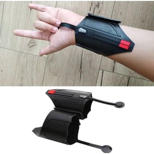 Super Hero Cosplay Web Shooter Spider Launcher Silica Gel Wristband Props Accessories