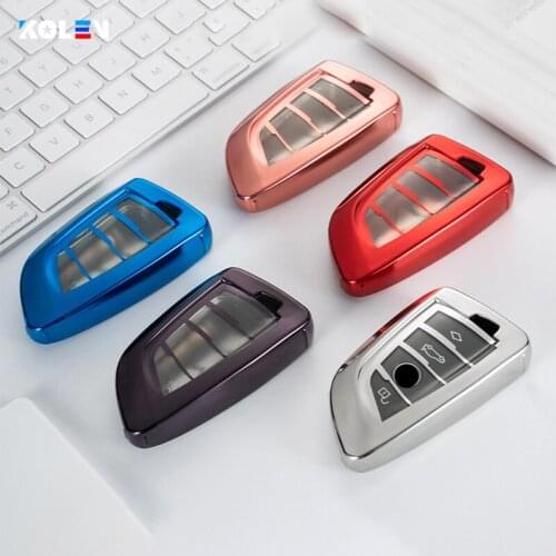 Car Remote Key Case Cover Soft TPU Holder Shell For BMW X1 X3 X5 X6 1 2 5 7 Series F10 F30 F15 F16 E53 E70 E39 G30 Protecor Fob