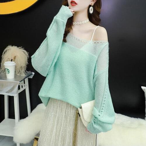 Cheap wholesale 2021 spring summer autumn new fashion casual warm nice women Sweater woman female OL pull over sweater Ay113