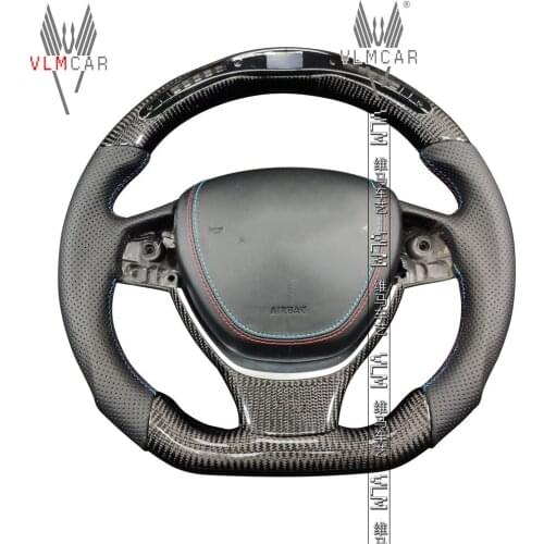 Private custom carbon fiber steering wheel for 5 series F10 LED