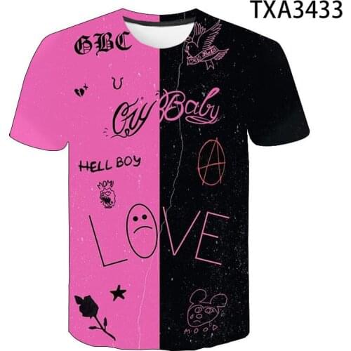 Interesting Lil Peep T Shirt Men Women Children 3D Printed T-shirts Casual Boy Girl Kids Summer Fashion Streetwear Cool Tops Tee
