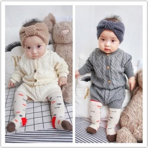 Girls Clothing Sets Pure Cotton Knit Suit Long Sleeved Jacket Shorts Two Pieces Girls Clothes Girls Clothing Sets