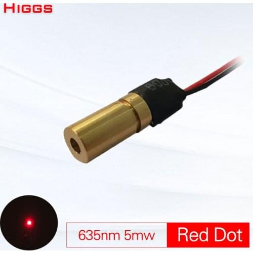 High quality 635nm 5mw red dot laser module low power laser sight pointer Ranging transmitter head locator Customizable size