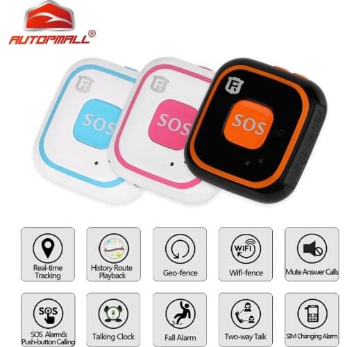 Mini GPS Tracker Kids Children GPS Locator Personal Real Time Tracker RF-V28 WIFI GPS LBS AGPS Two Way Calls SOS Fall Alarm