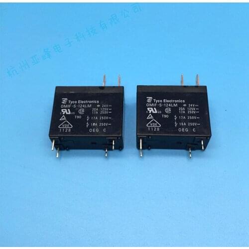 Original OMIF-S-124LM 24VDC 4pin 17A relays