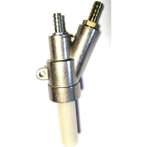 Sand blast gun with 1piece boron carbide blaster nozzle 10x20x80mm for dry or wet blasting
