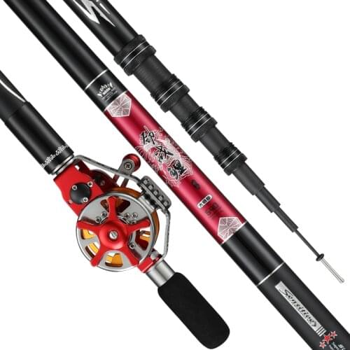 Hollow Rod T Super-hard Hand Pole Position Stream Wedkarstwo Olta Multi-purpose Fishing Rod Short Section Spinning Canne a Peche