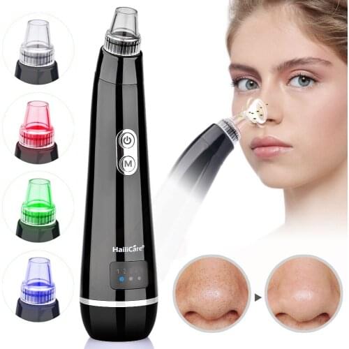 Vacuum Cleaner Black Dot Face Care Acne Blackhead Remover Pore Extractor 3Colors Light Photon Rejuvenation Facial Cleanser Tools