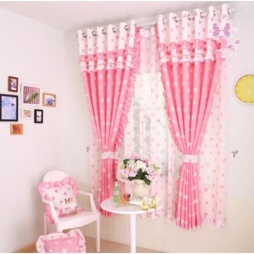 Rustic sweet heart princess curtain love child real screens