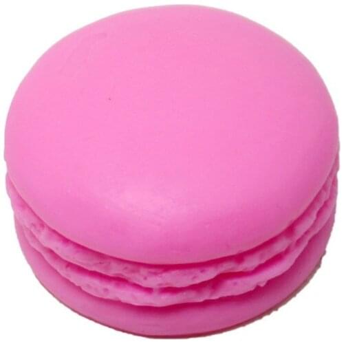 3D Macaron Shaped Silicone Mold DIY Handmade Soap Candle Mold Round Cake Decoration