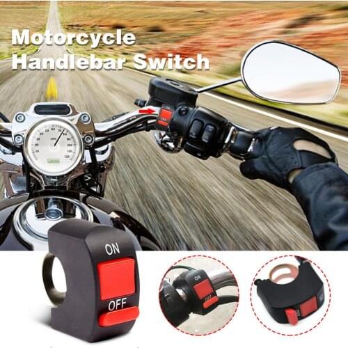 Motorcycle LED Headlamp Refitting 2-wire Switchelectric Vehicle Refitting Switch Faucet Handle Flameout Warning Light