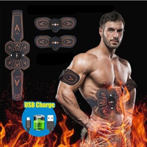 Vibration Abdominal Muscle Trainer EMS Abdominal Muscle Stimulator Exerciser Home Gym Belly Arm Leg Weight Loss Fitness Machine