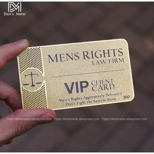 High-grade gold card metal business card metal membership card custom stainless steel business card making