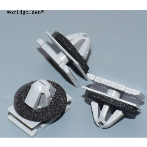 Worldgolden 100pcs auto fasteners Rocker Panel Retainer for GM 11571175