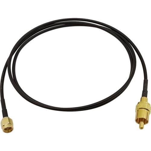 1Pcs 50 Ohm RG174 Cable SMA Male to RCA TV Male Plug Connector RF Coaxial Pigtail Wire Length 10cm 15cm 20cm 30cm 50cm