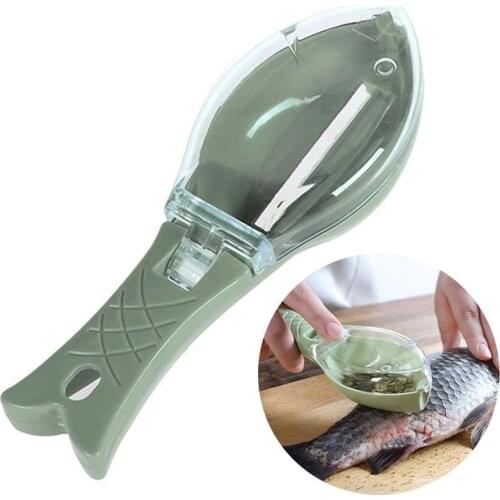 1Pc Fish Tool Handheld Fast Cleaning Skin Plastic Fish Scales Brush Shaver Remover Clean Descaler Skinner Scaler Kitchen Tool