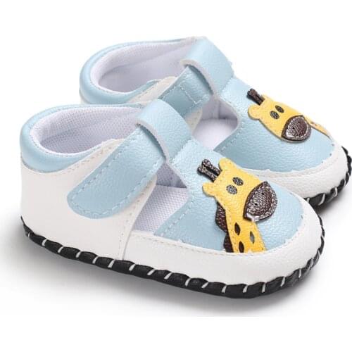 2021 Baby Shoes Boys Sandals PU Leather Hollow Cartoon Toddler Shoes Newborn Beach Sandals Fit For 0-18M