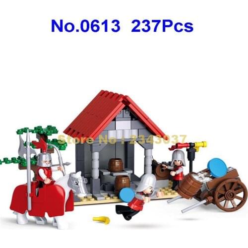 Sluban 0613 237pcs Assassin Legend Medieval Castle Knights Water Supply Station Building Block Toy