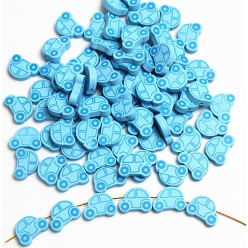 25pcs 25x18mm Car Pattern Wooden Bead Spacer Beading Wood Beads For Bracelet Necklace Jewelry Making DIY