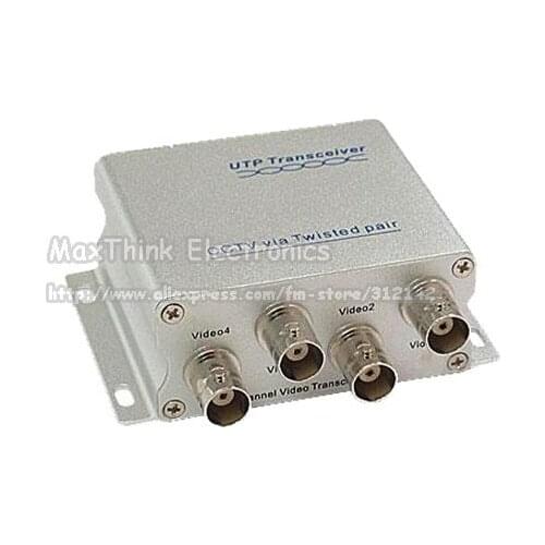 4 BNC Channel to RJ45 CCTV UTP Video Transmitter Transceiver,Passive Balun ,Free shipping